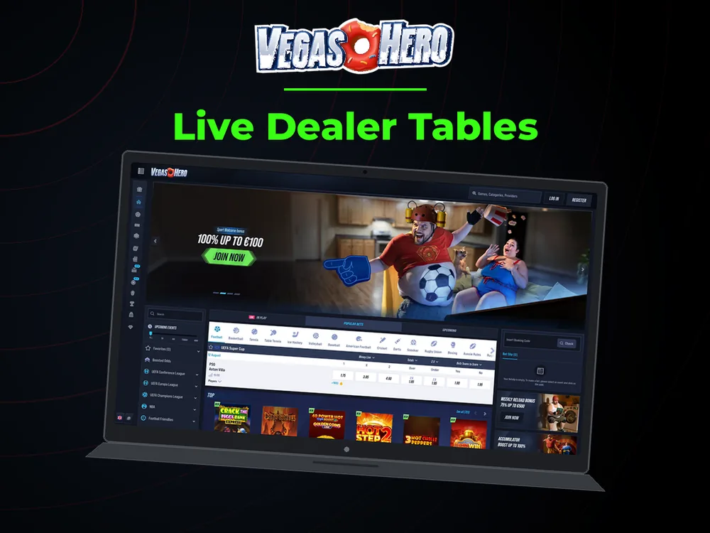 Vegas Hero - Live Dealer Tables