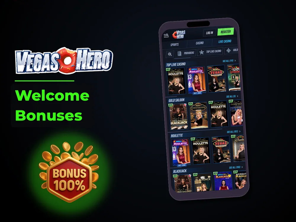 Vegas Hero - Welcome Bonuses