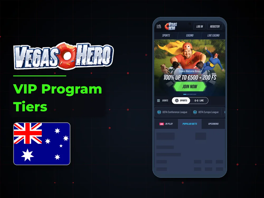 Vegas Hero - VIP Program Tiers