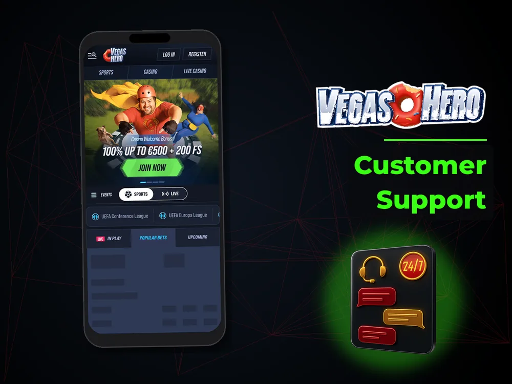 Vegas Hero - Customer Support