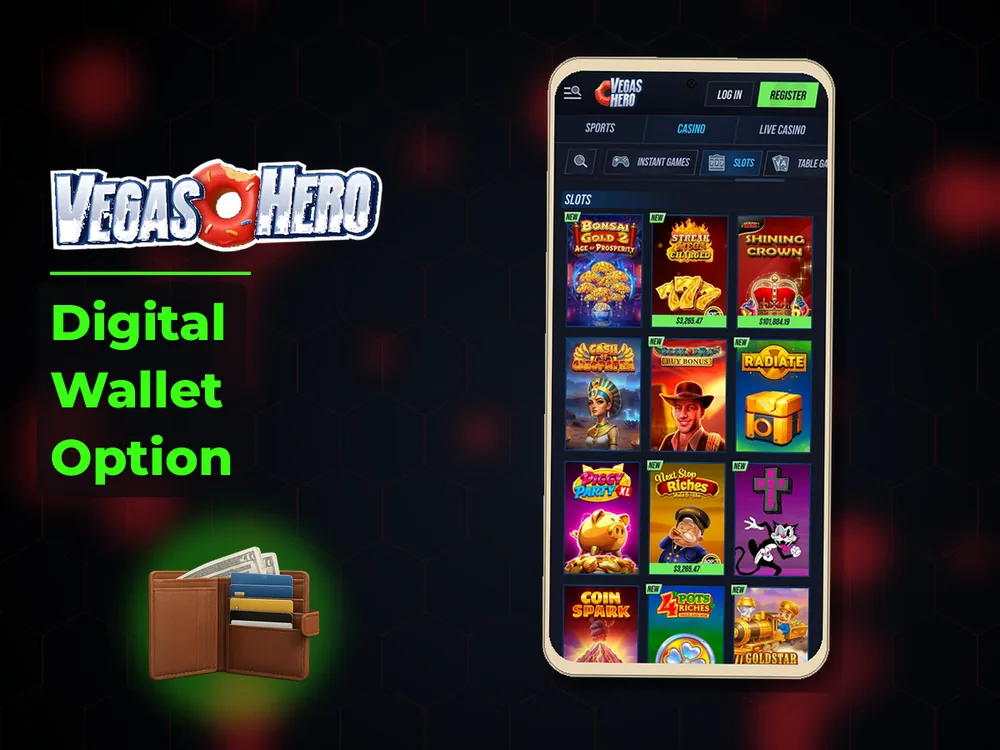 Vegas Hero - Digital Wallet Option