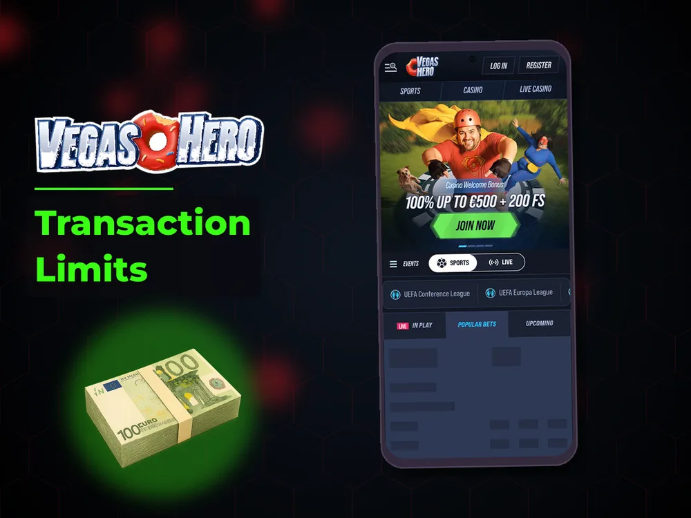 Vegas Hero - Transaction Limits