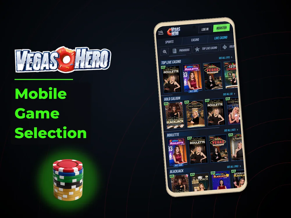 Vegas Hero - Mobile Game Selection