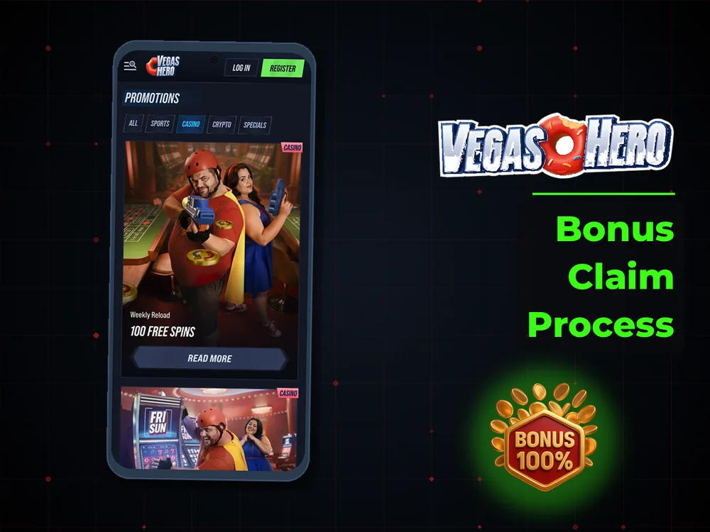 Vegas Hero - Bonus Claim Process