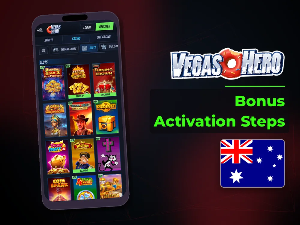Vegas Hero - Bonus Activation Steps