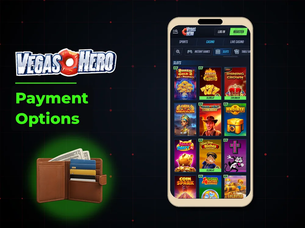 Vegas Hero - Payment Options