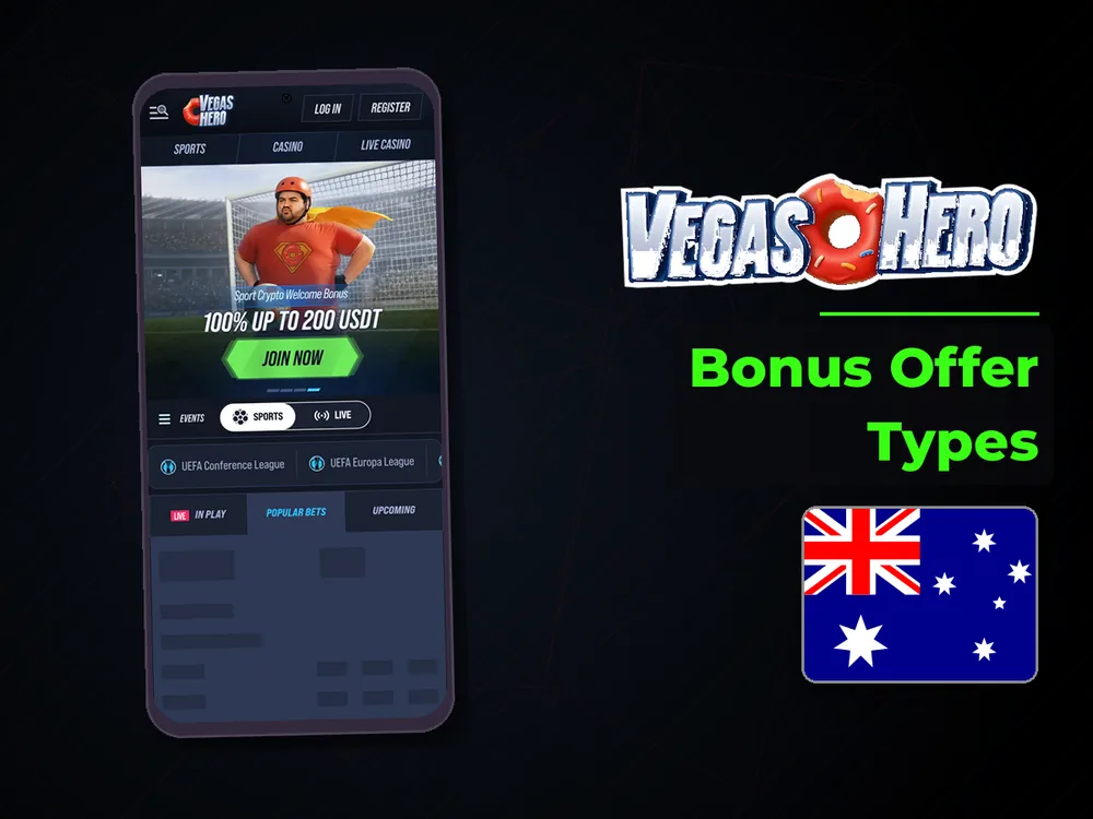 Vegas Hero - Bonus Offer Types