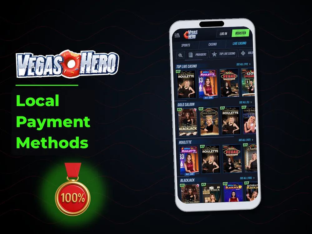 Vegas Hero - Local Payment Methods