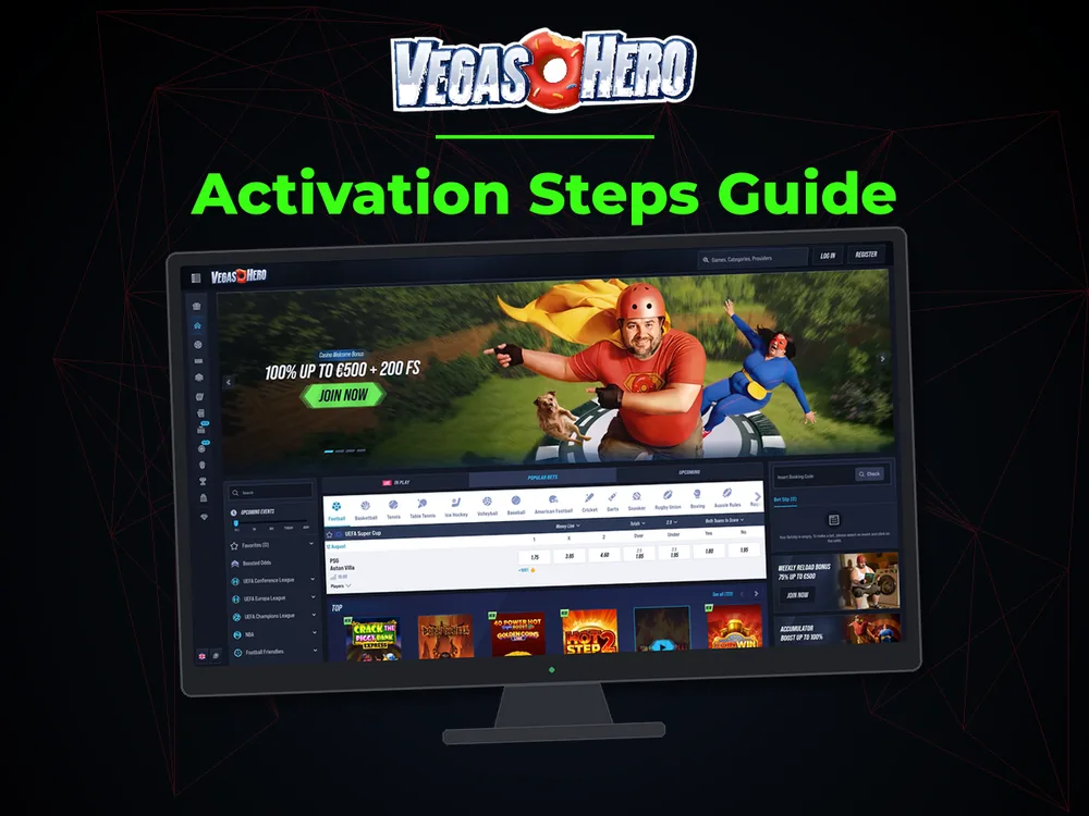 Vegas Hero - Activation Steps Guide