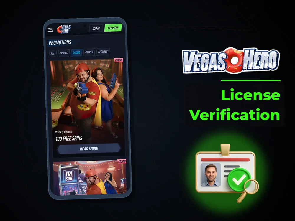 Vegas Hero - License Verification