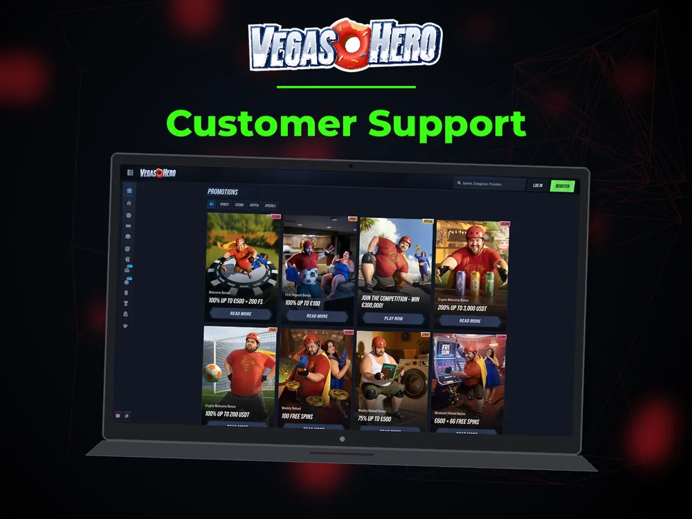 Vegas Hero - Customer Support