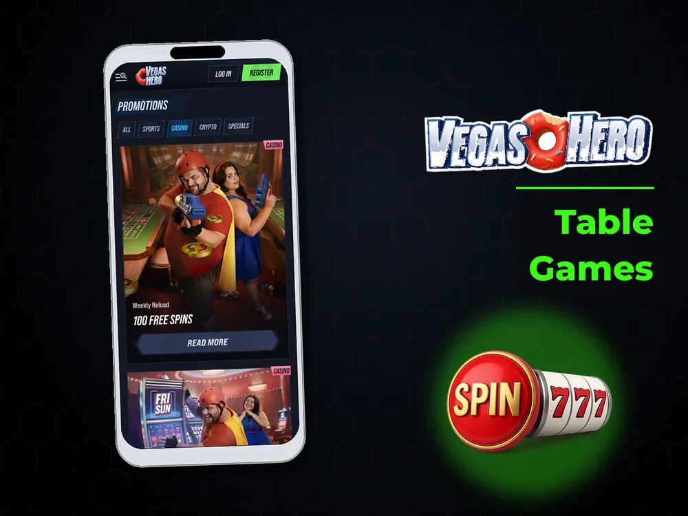 Vegas Hero - Table Games