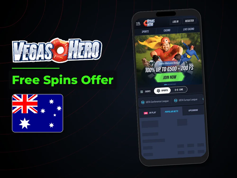 Vegas Hero - Free Spins Offer
