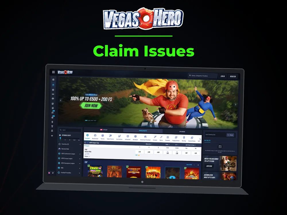 Vegas Hero - Claim Issues
