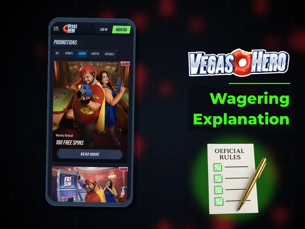 Vegas Hero - Wagering Explanation